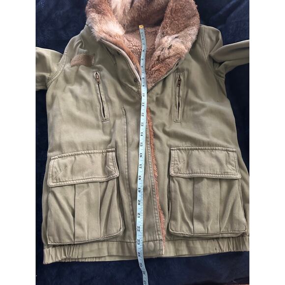 VINTAGE JAPANESE ARMY UTILITY JACKET FUR & SHEARLING LINED, HOODED S - Picture 7 of 12